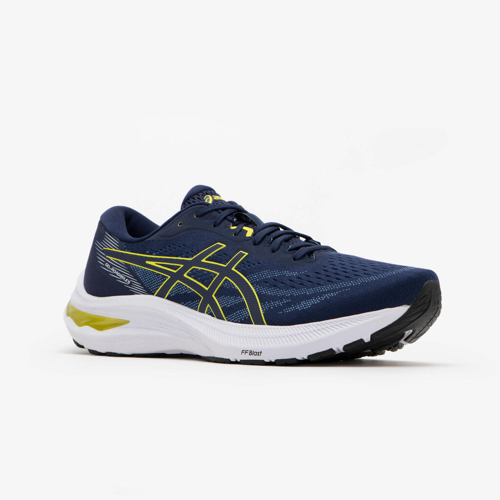 MEN'S ASICS GEL-ROADMILES RUNNING SHOES - BLUE YELLOW